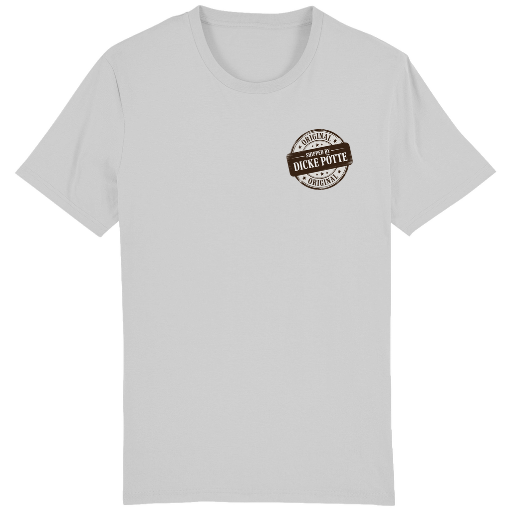 SHIPPED BY DICKE PÖTTE T-SHIRT BACKPRINT