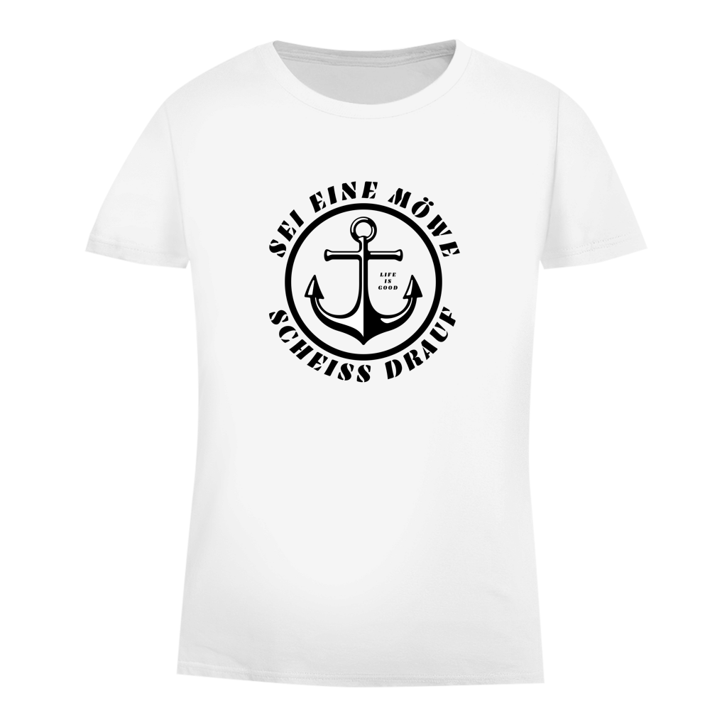 Damen Premium Bio T-Shirt SEI EINE MÖWE