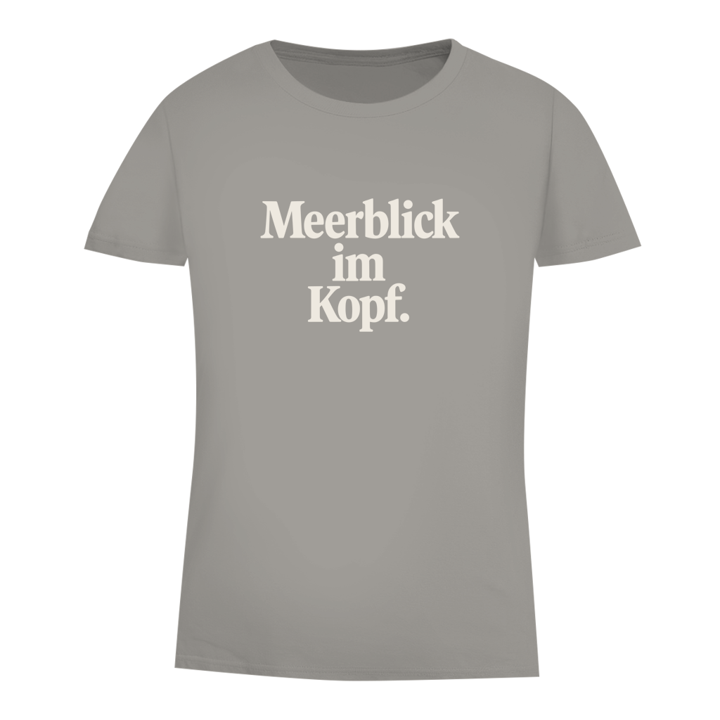 Damen Premium Bio T-Shirt MEERBLICK IM KOPF