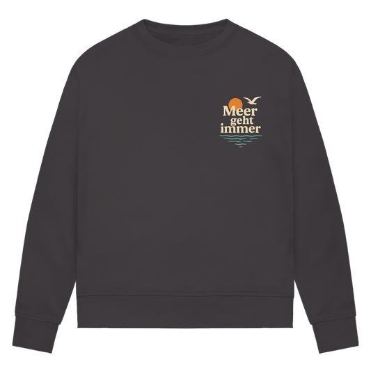 Damen Premium Bio Sweater MEER GEHT IMMER