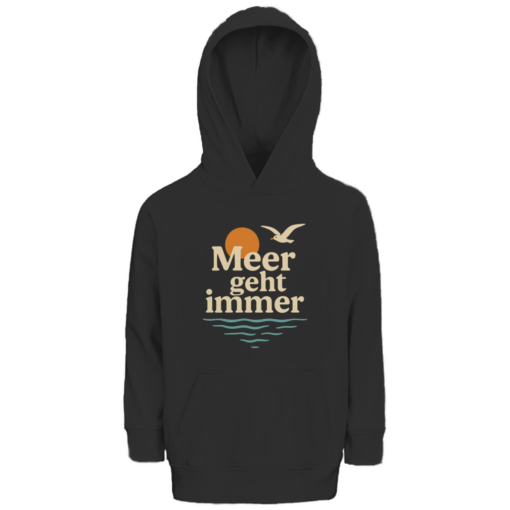 Kinder Premium Bio Hoodie MEER GEHT IMMER