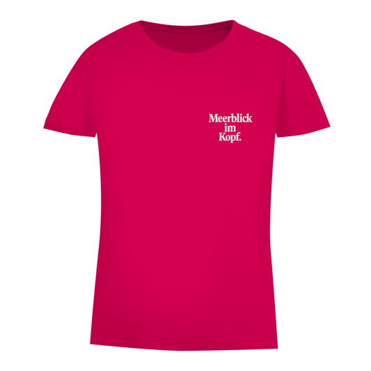 Damen Premium Bio T-Shirt MEERBLICK IM KOPF