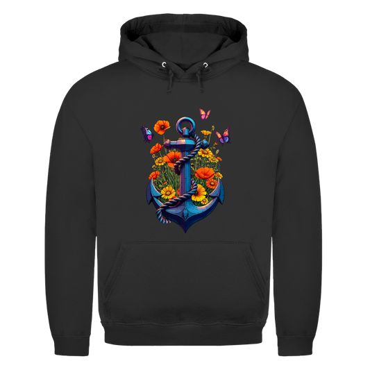 FLOWER POWER ANCHOR Herren Hoodie
