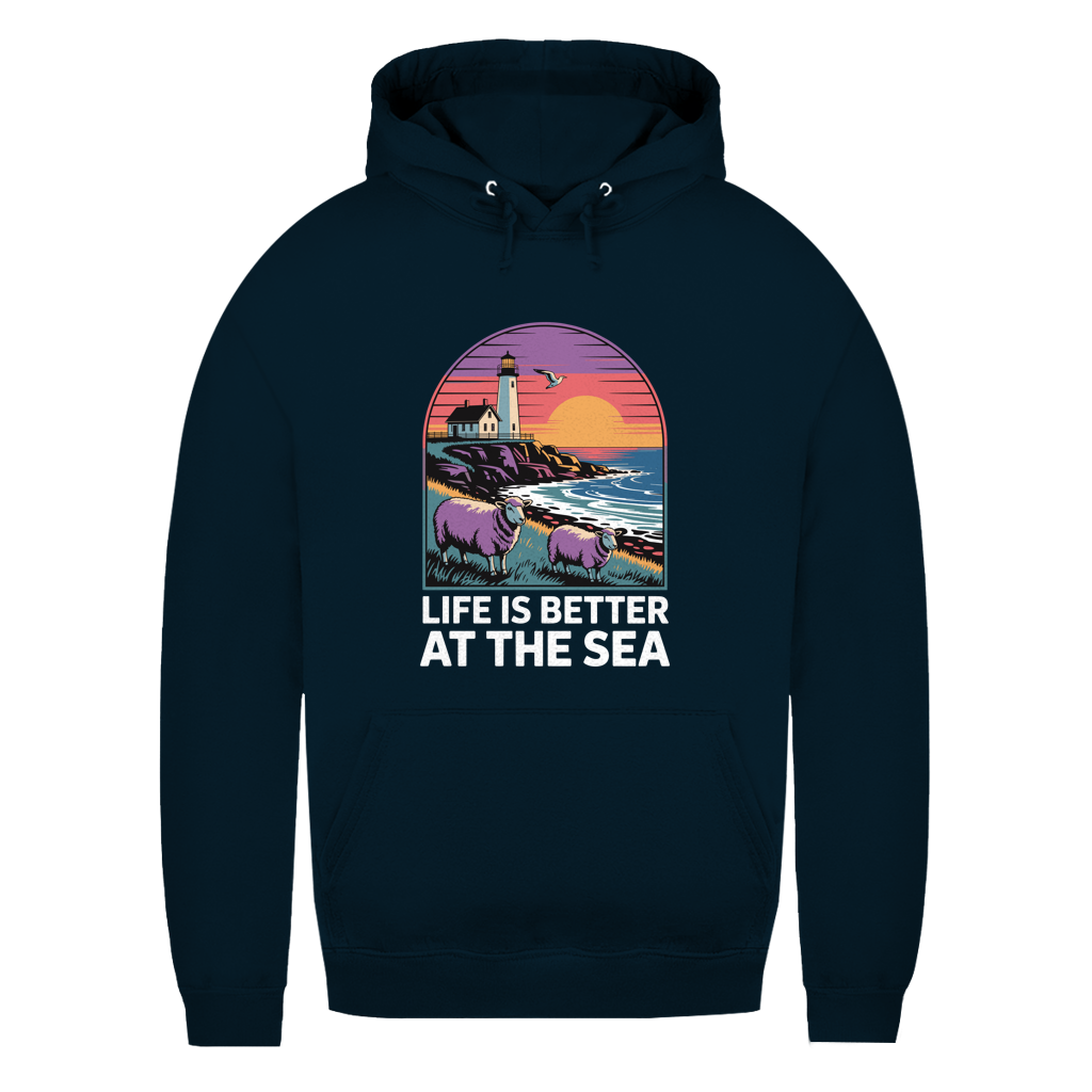 LIFE IS BETTER AT THE SEA Damen Hoodie