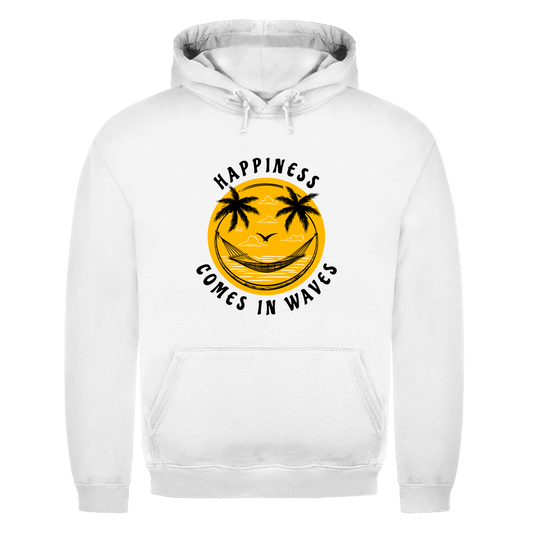 HAPPINESS COMES IN WAVES Herren Hoodie
