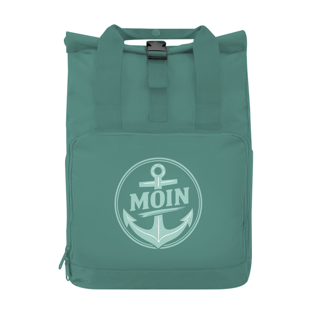 MOIN ANKER MINT Rucksack mit Seitentasche
