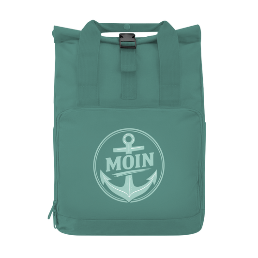 MOIN ANKER MINT Rucksack mit Seitentasche