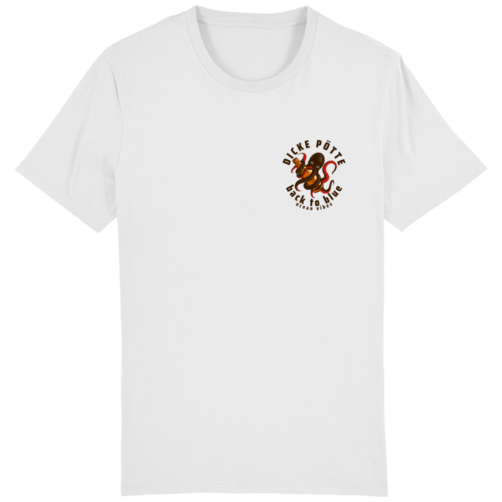 BACK TO BLUE T-SHIRT BACKPRINT