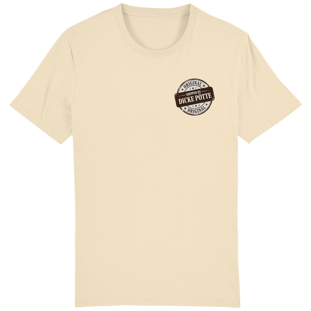 SHIPPED BY DICKE PÖTTE T-SHIRT BACKPRINT