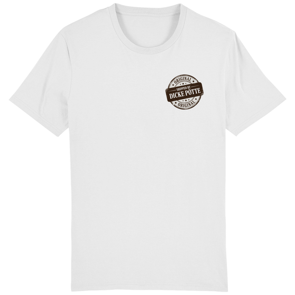SHIPPED BY DICKE PÖTTE T-SHIRT BACKPRINT