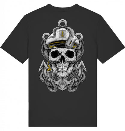 CAPTAIN SKULL T-SHIRT MIT BACKPRINT