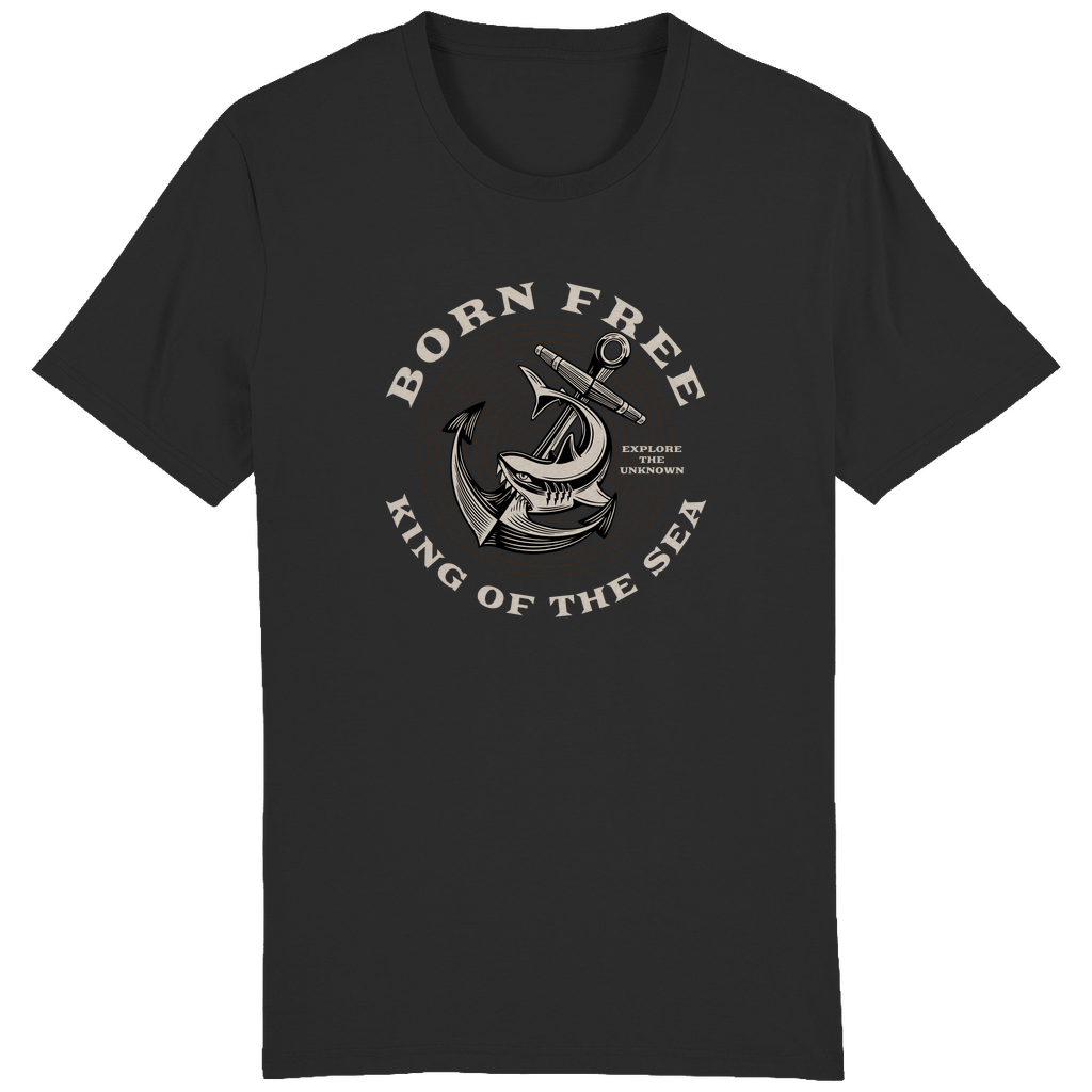 BORN FREE KING OF THE SEA T-SHIRT