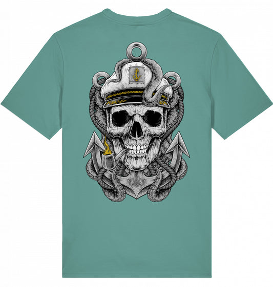 CAPTAIN SKULL T-SHIRT MIT BACKPRINT