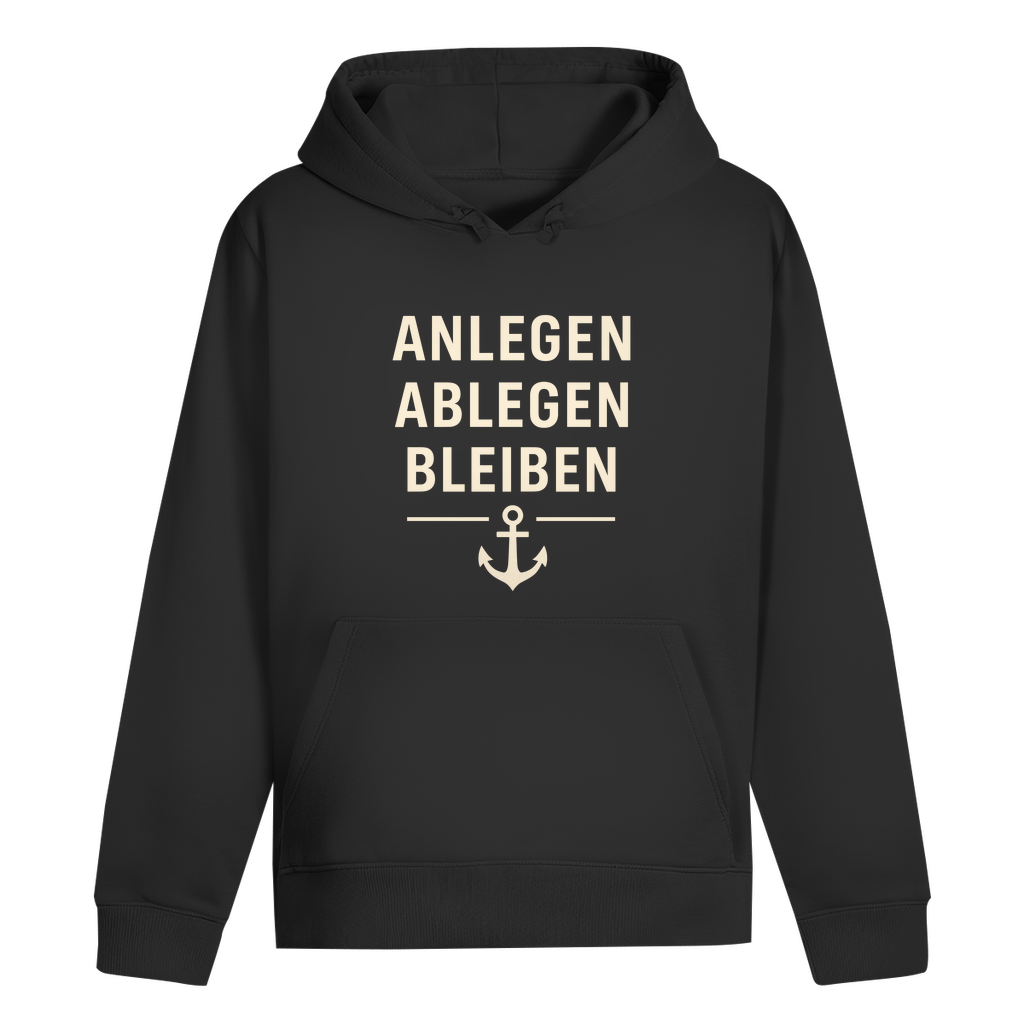 ANLEGEN ABLEGEN BLEIBEN HOODIE