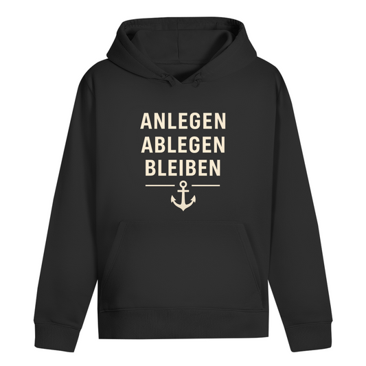 ANLEGEN ABLEGEN BLEIBEN HOODIE