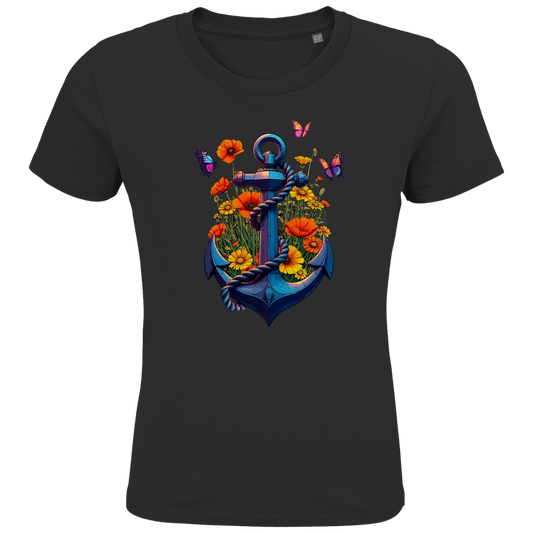FLOWER POWER ANCHOR ⚓️ Kids Bio Shirt