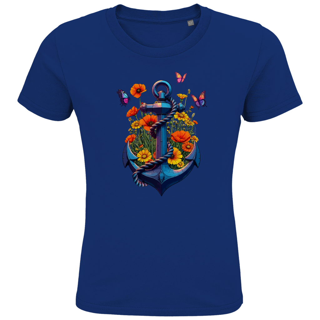 FLOWER POWER ANCHOR ⚓️ Kids Bio Shirt