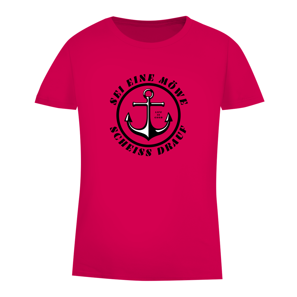 Damen Premium Bio T-Shirt SEI EINE MÖWE