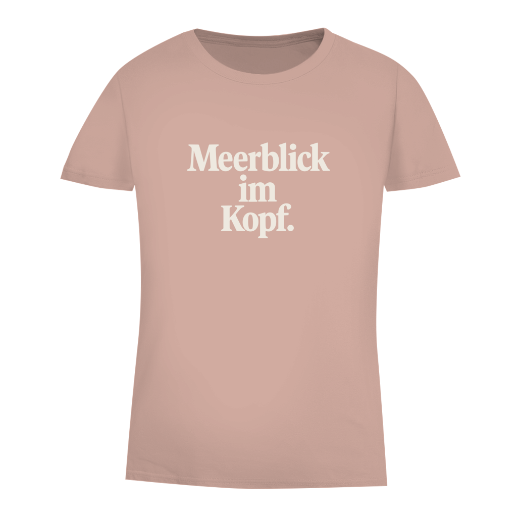 Damen Premium Bio T-Shirt MEERBLICK IM KOPF