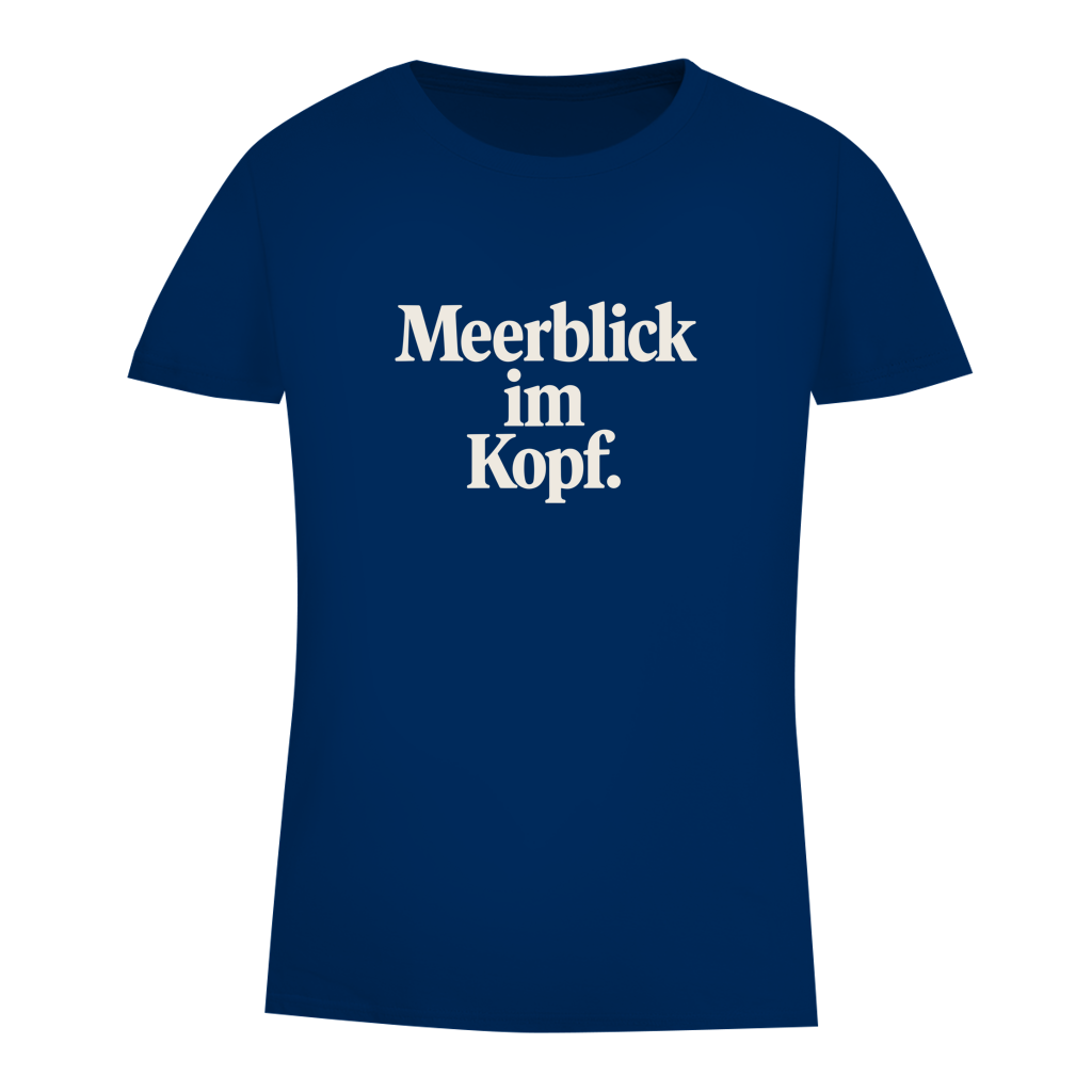 Damen Premium Bio T-Shirt MEERBLICK IM KOPF