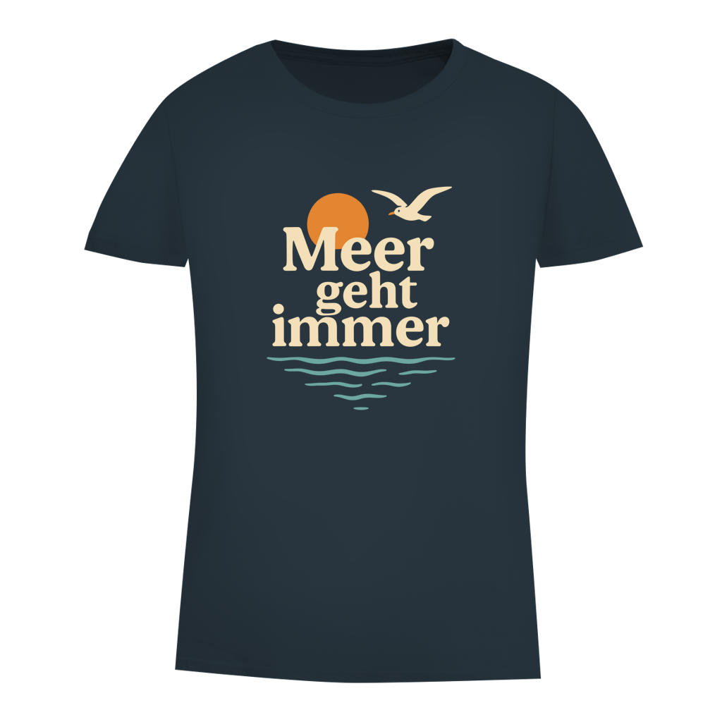 Damen Premium Bio T-Shirt MEER GEHT IMMER