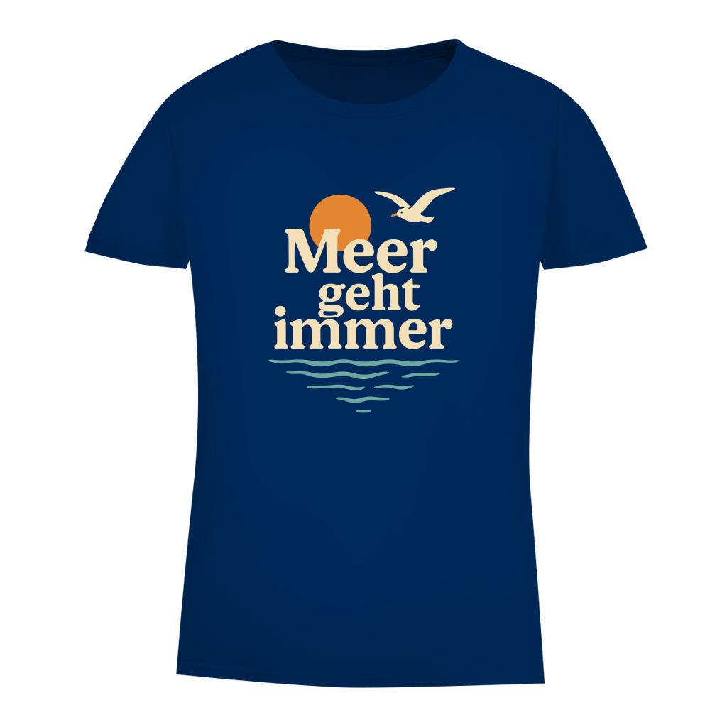 Damen Premium Bio T-Shirt MEER GEHT IMMER