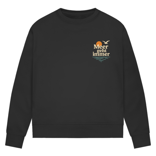 Damen Premium Bio Sweater MEER GEHT IMMER