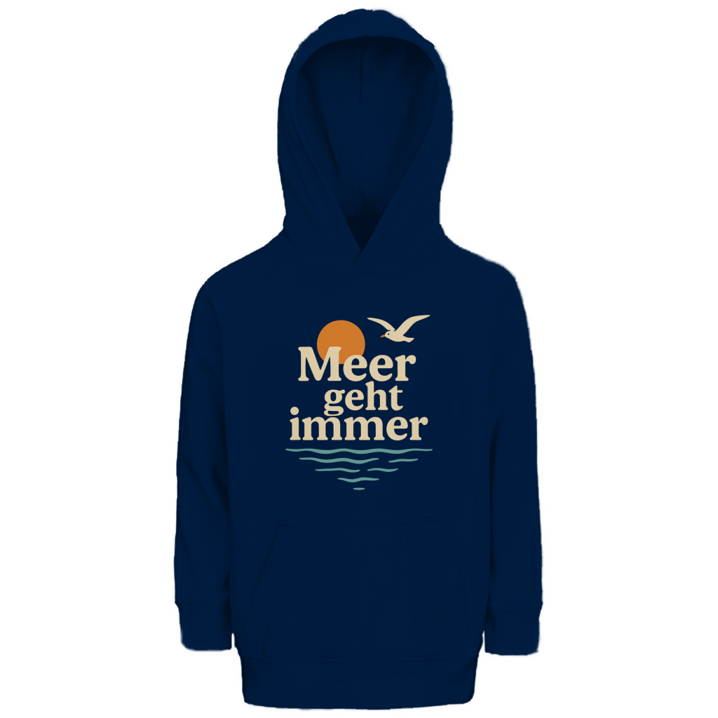 Kinder Premium Bio Hoodie MEER GEHT IMMER