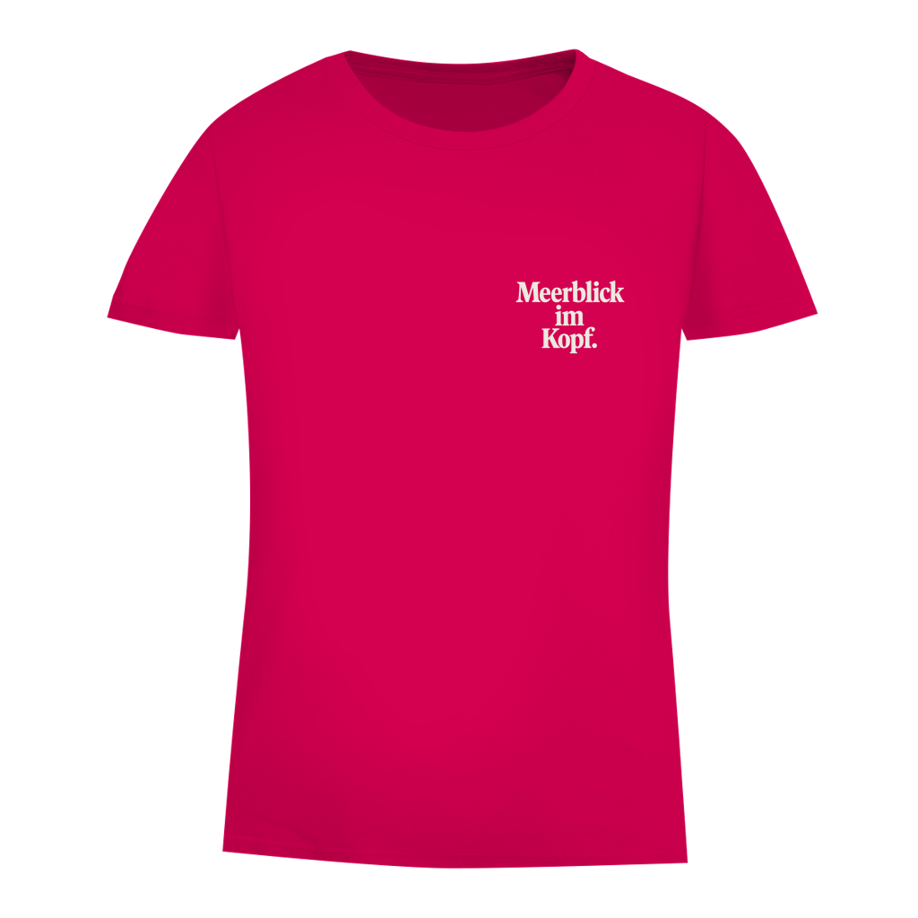 Damen Premium Bio T-Shirt MEERBLICK IM KOPF