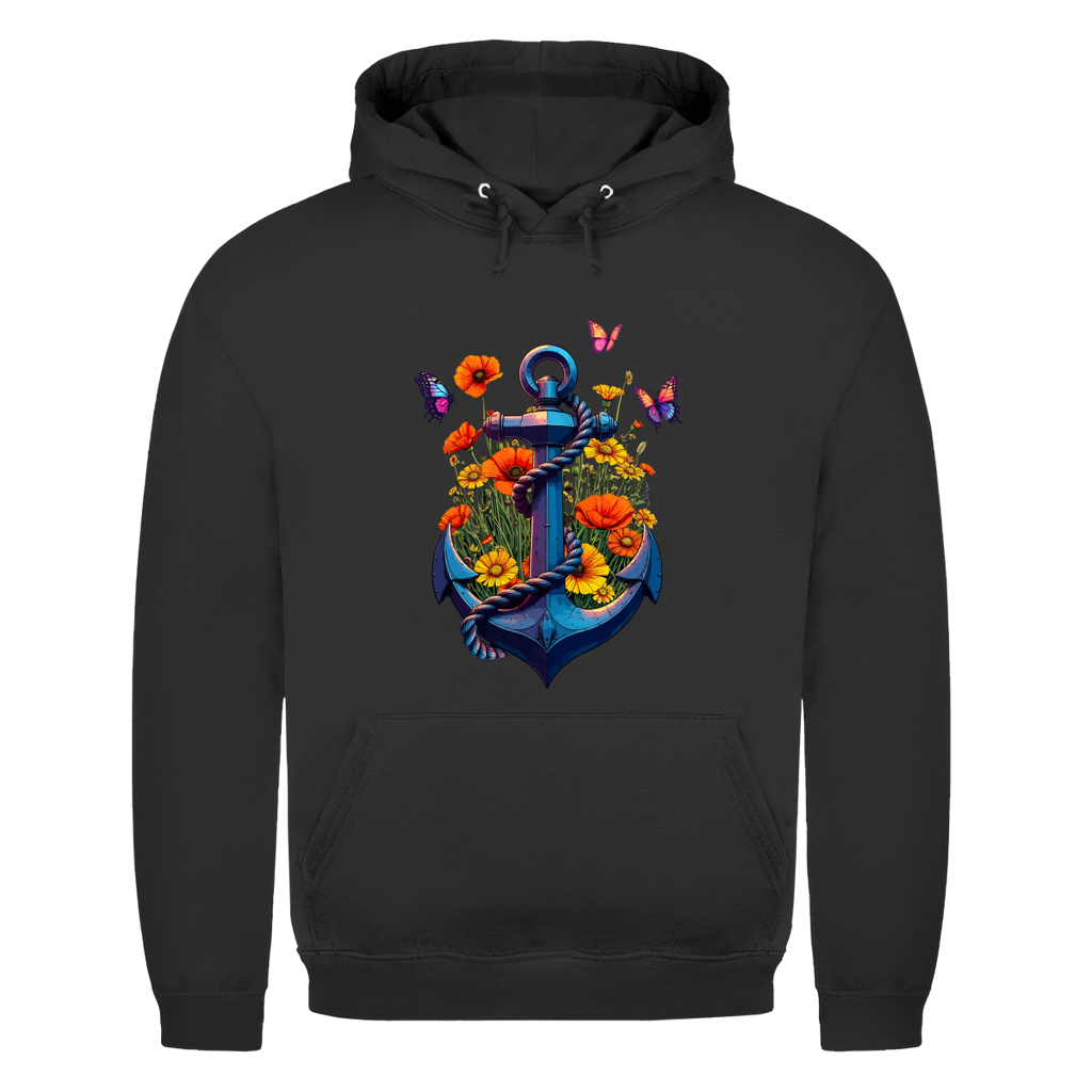 FLOWER POWER ANCHOR Herren Hoodie