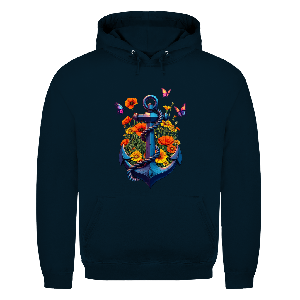FLOWER POWER ANCHOR Herren Hoodie