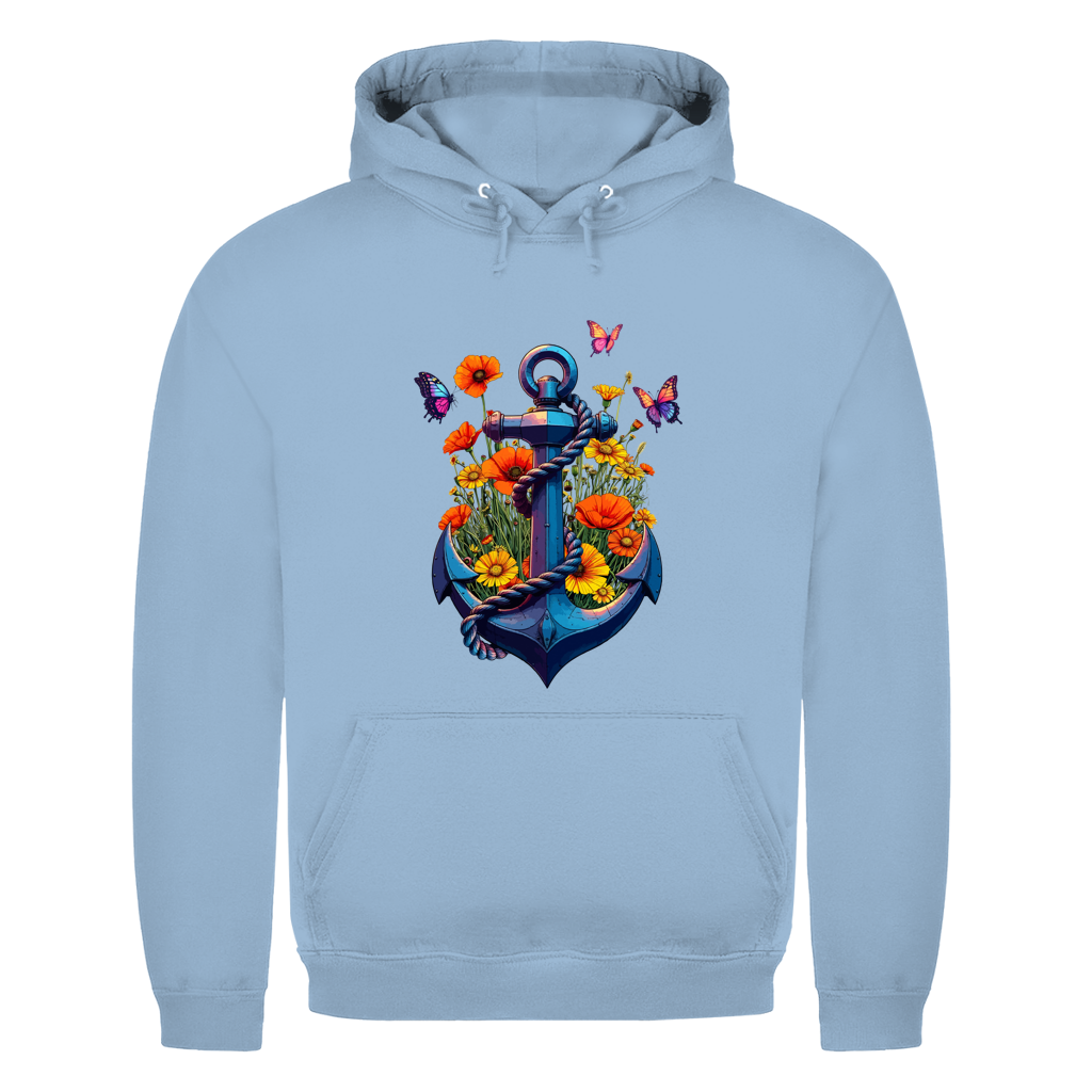 FLOWER POWER ANCHOR Herren Hoodie