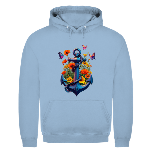 FLOWER POWER ANCHOR Herren Hoodie