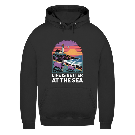LIFE IS BETTER AT THE SEA Damen Hoodie
