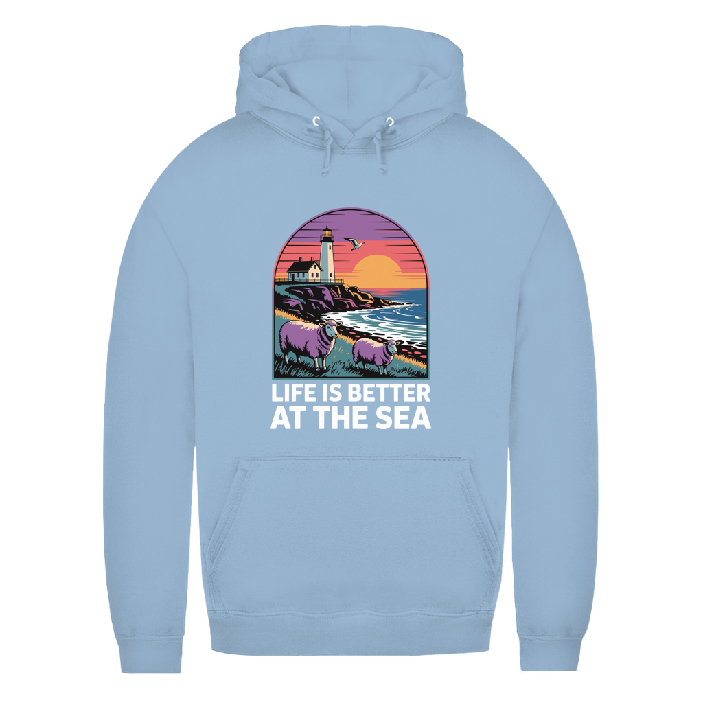 LIFE IS BETTER AT THE SEA Damen Hoodie