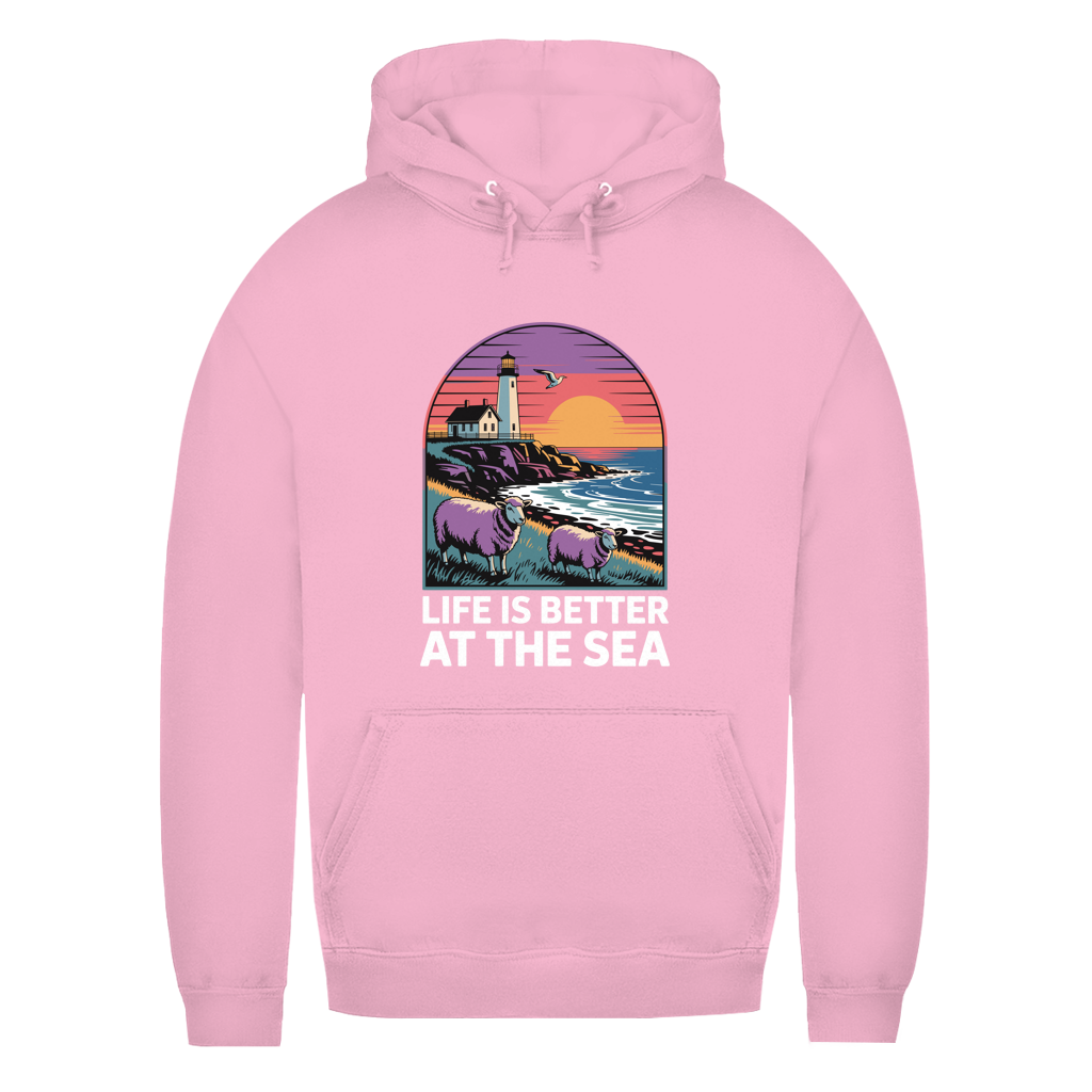 LIFE IS BETTER AT THE SEA Damen Hoodie