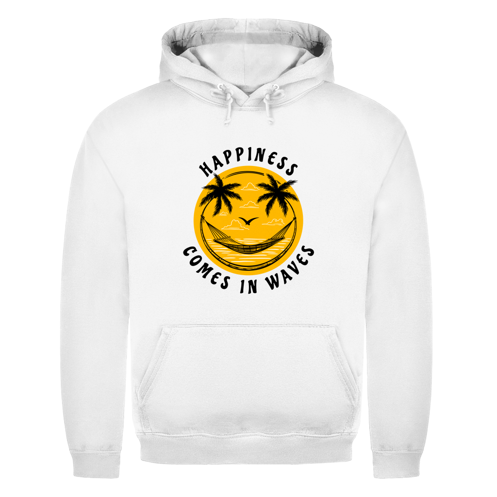 HAPPINESS COMES IN WAVES Herren Hoodie