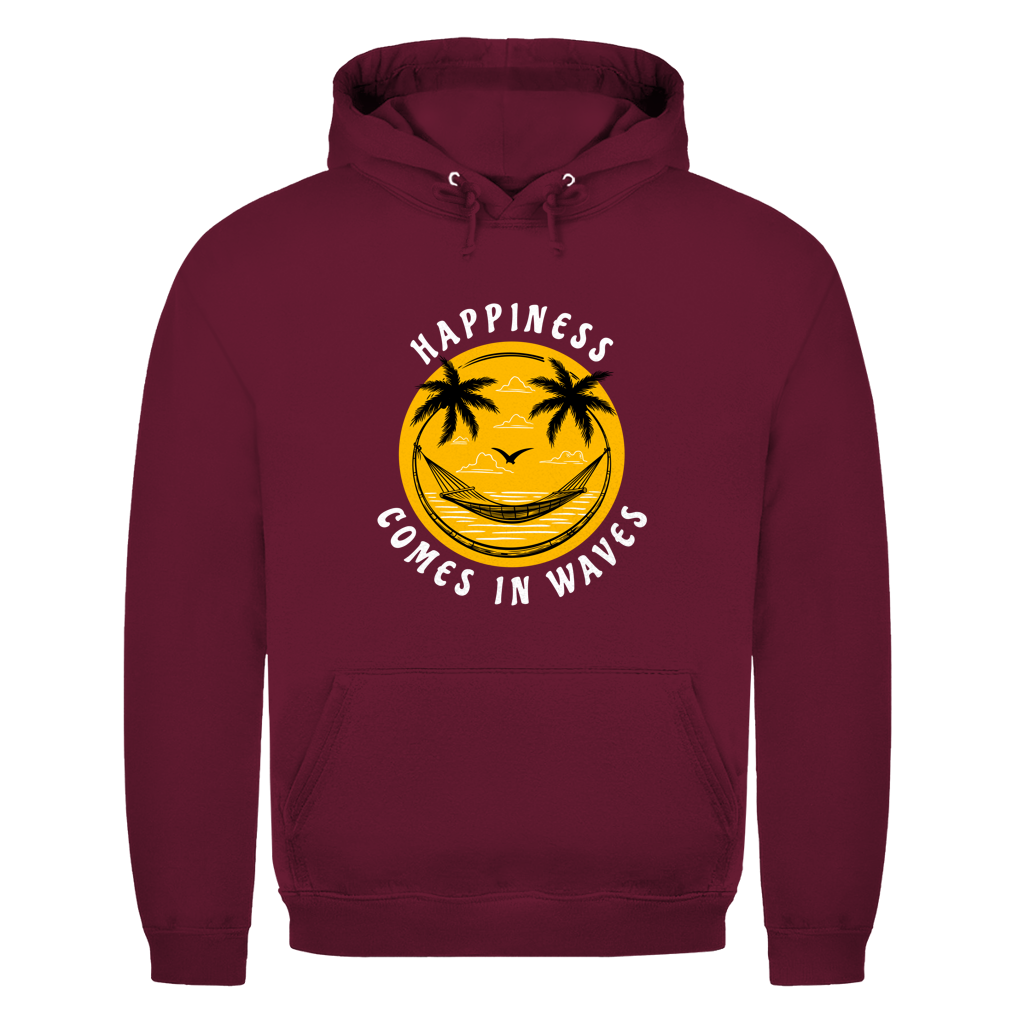 HAPPINESS COMES IN WAVES Herren Hoodie