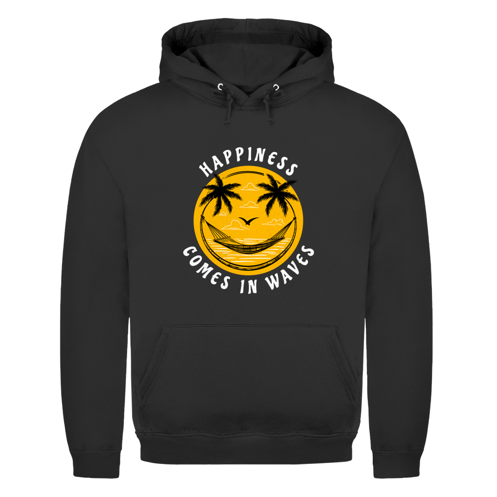 HAPPINESS COMES IN WAVES Herren Hoodie