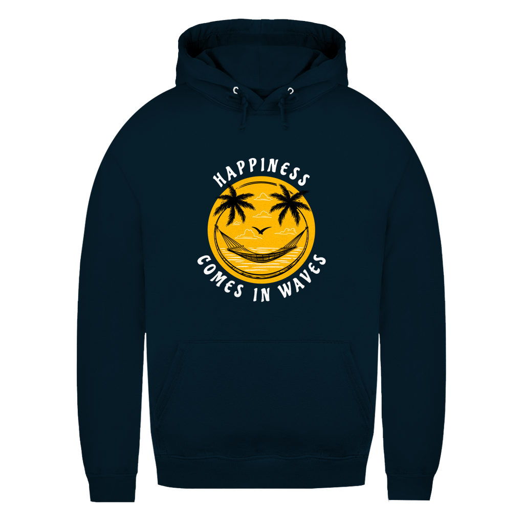 HAPPINESS COMES IN WAVES Damen Hoodie