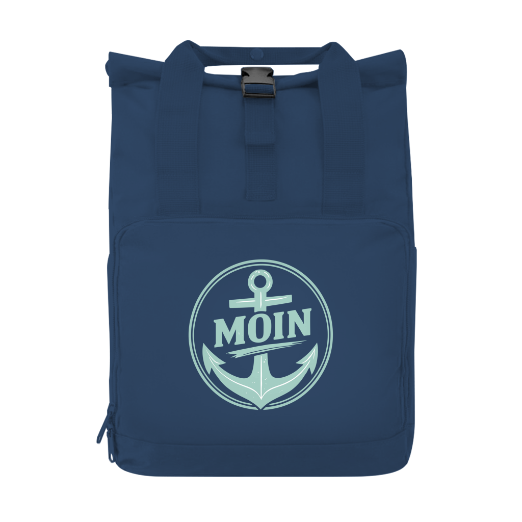 MOIN ANKER MINT Rucksack mit Seitentasche