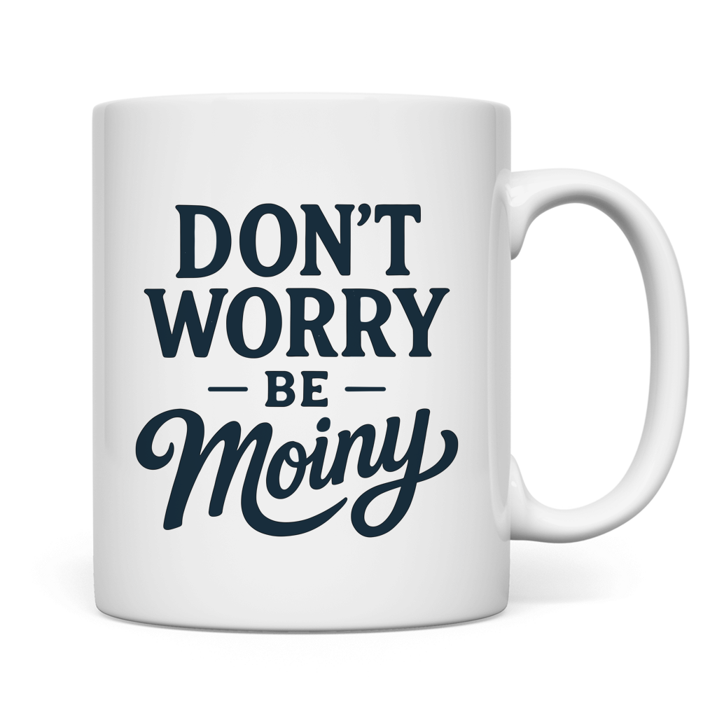 DON'T WORRY BE MOINY Keramikpott