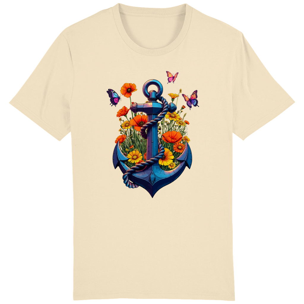 FLOWER POWER ANCHOR T-SHIRT