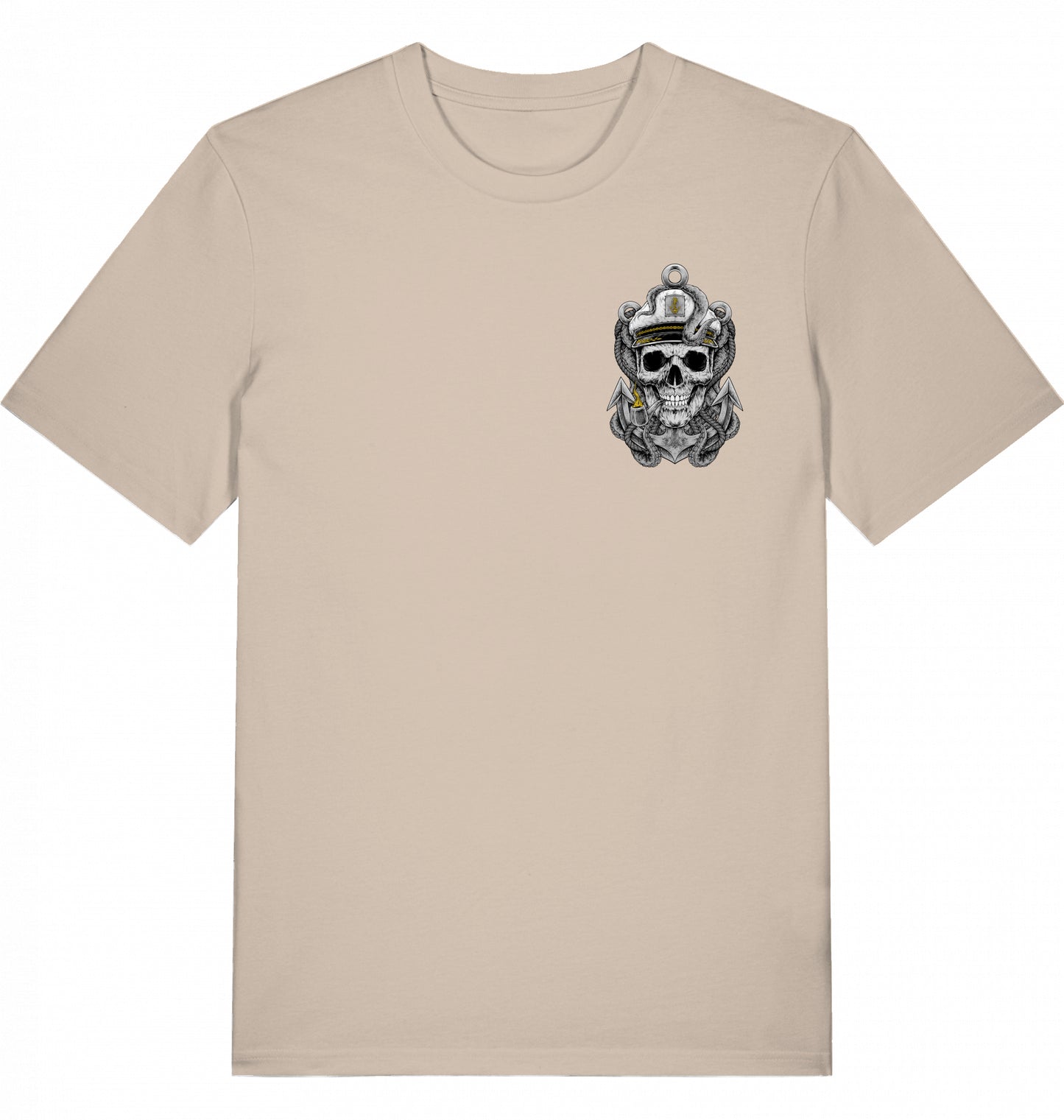 CAPTAIN SKULL T-SHIRT MIT BACKPRINT