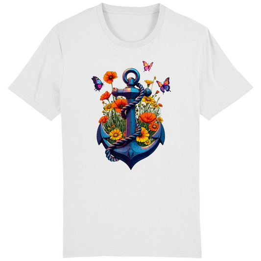 FLOWER POWER ANCHOR T-SHIRT